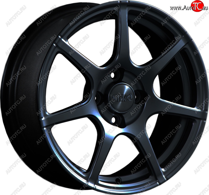15 249 р. Кованый диск Slik Classik 6.5x15 (Черный матовый)   (Цвет: Черный матовый)  с доставкой в г. Кемерово