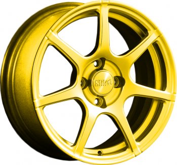 15 249 р. Кованый диск Slik Classik 6.5x15 (Ярко-желтый RAL 1021)   (Цвет: Ярко-желтый RAL 1021)  с доставкой в г. Кемерово. Увеличить фотографию 1