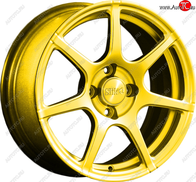 15 249 р. Кованый диск Slik Classik 6.5x15 (Ярко-желтый RAL 1021)   (Цвет: Ярко-желтый RAL 1021)  с доставкой в г. Кемерово