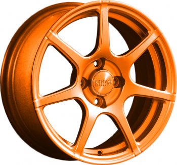 15 249 р. Кованый диск Slik Classik 6.5x15 (Ярко-оранжевый)   (Цвет: Ярко-оранжевый)  с доставкой в г. Кемерово. Увеличить фотографию 1