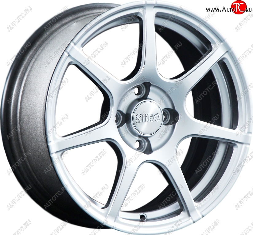 15 249 р. Кованый диск Slik Classik 6.5x15 (Яркое-блестящее серебро)   (Цвет: Яркое-блестящее серебро)  с доставкой в г. Кемерово