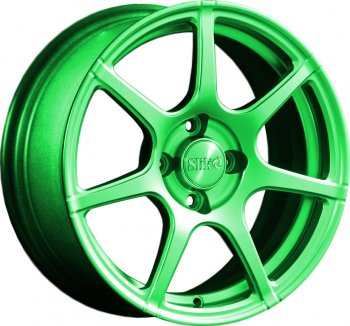 15 249 р. Кованый диск Slik Classik 6.5x15 (RAL 6038 ярко-зеленый)   (Цвет: RAL 6038 ярко-зеленый)  с доставкой в г. Кемерово. Увеличить фотографию 1