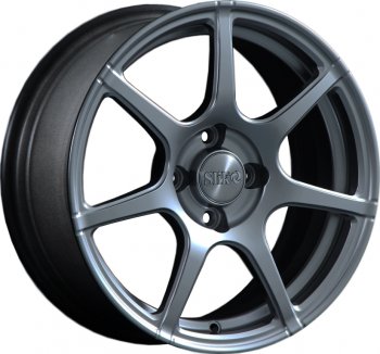 15 249 р. Кованый диск Slik Classik 6.5x15 (Металлик графит матовый)   (Цвет: Металлик графит матовый)  с доставкой в г. Кемерово. Увеличить фотографию 1