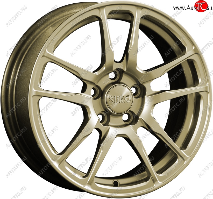 15 249 р. Кованый диск Slik Classik 6.5x15 (Металлик золотой)   (Цвет: Металлик золотой)  с доставкой в г. Кемерово
