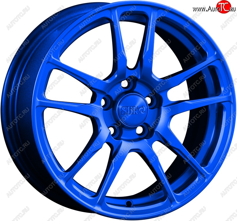 15 249 р. Кованый диск Slik Classik 6.5x15 (Candy синий)   (Цвет: Candy синий)  с доставкой в г. Кемерово