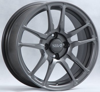 15 249 р. Кованый диск Slik Classik 6.5x15 (Металлик темный хром)   (Цвет: Металлик темный хром)  с доставкой в г. Кемерово. Увеличить фотографию 1