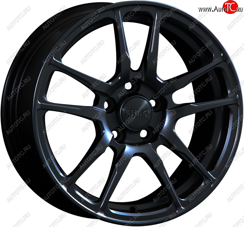 15 249 р. Кованый диск Slik Classik 6.5x15 (Черный матовый)   (Цвет: Черный матовый)  с доставкой в г. Кемерово