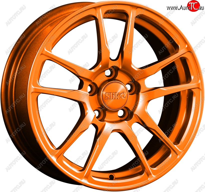 15 249 р. Кованый диск Slik Classik 6.5x15 (Ярко-оранжевый)   (Цвет: Ярко-оранжевый)  с доставкой в г. Кемерово