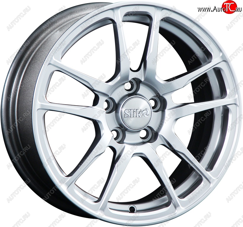 15 249 р. Кованый диск Slik Classik 6.5x15 (Яркое-блестящее серебро)   (Цвет: Яркое-блестящее серебро)  с доставкой в г. Кемерово