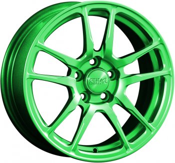 15 249 р. Кованый диск Slik Classik 6.5x15 (RAL 6038 ярко-зеленый)   (Цвет: RAL 6038 ярко-зеленый)  с доставкой в г. Кемерово. Увеличить фотографию 1