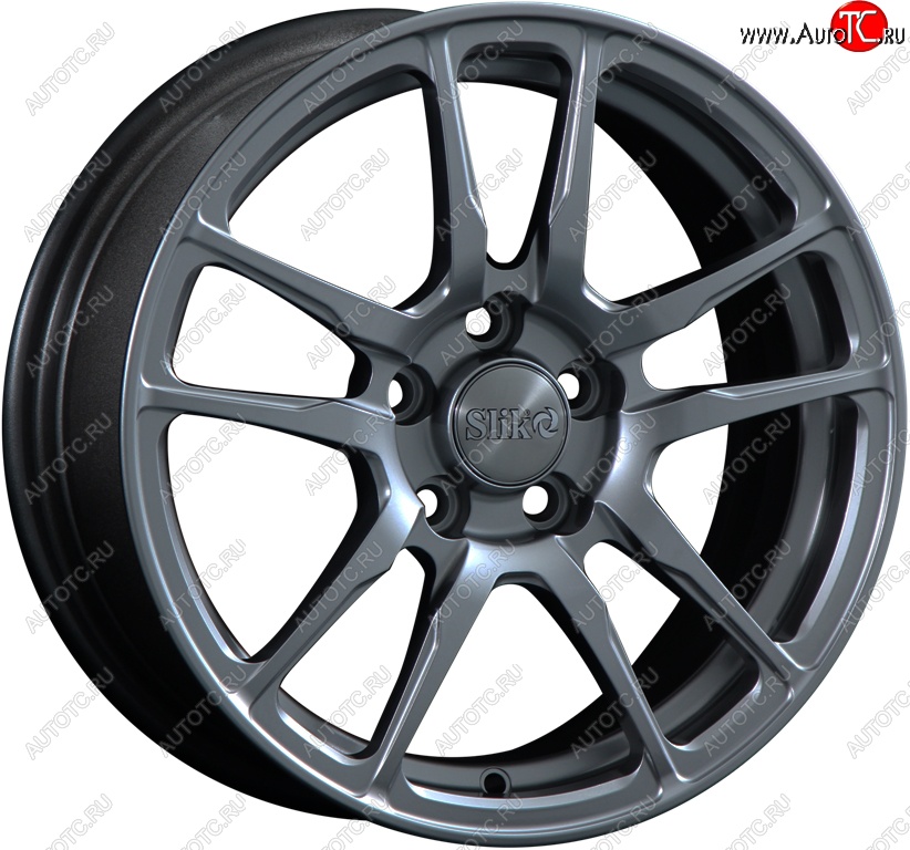 15 249 р. Кованый диск Slik Classik 6.5x15 (Металлик графит глянцевый)   (Цвет: Металлик графит глянцевый)  с доставкой в г. Кемерово