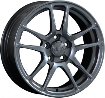 15 249 р. Кованый диск Slik Classik 6.5x15 (Металлик графит матовый)   (Цвет: Металлик графит матовый)  с доставкой в г. Кемерово. Увеличить фотографию 1