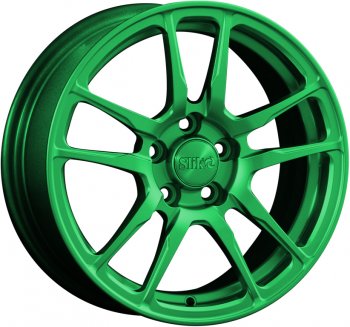 15 249 р. Кованый диск Slik Classik 6.5x15 (Зеленый)   (Цвет: Зеленый)  с доставкой в г. Кемерово. Увеличить фотографию 1