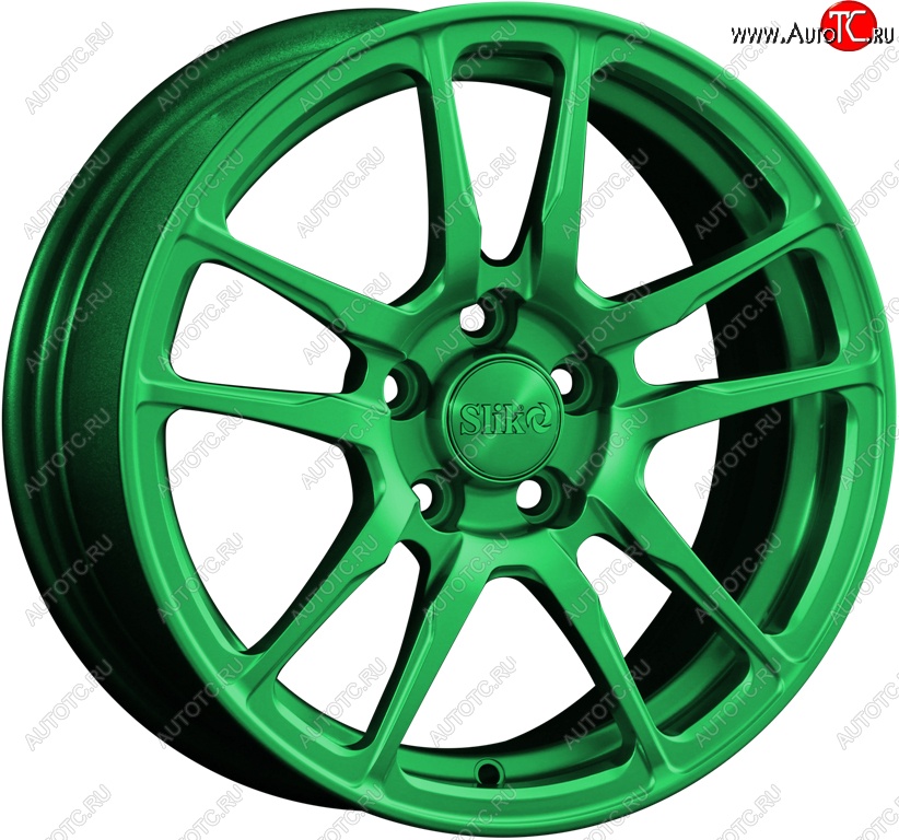 15 249 р. Кованый диск Slik Classik 6.5x15 (Зеленый)   (Цвет: Зеленый)  с доставкой в г. Кемерово