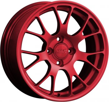 15 249 р. Кованый диск Slik Classik 6.5x15 (Красный)   (Цвет: Красный)  с доставкой в г. Кемерово. Увеличить фотографию 1