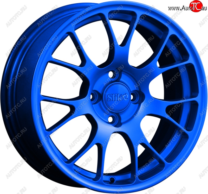 15 249 р. Кованый диск Slik Classik 6.5x15 (Candy синий)   (Цвет: Candy синий)  с доставкой в г. Кемерово