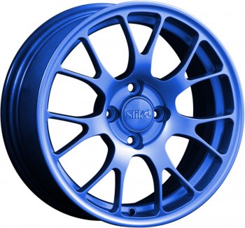 15 249 р. Кованый диск Slik Classik 6.5x15 (Синий)   (Цвет: Синий)  с доставкой в г. Кемерово. Увеличить фотографию 1