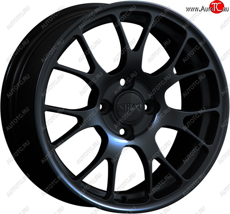 15 249 р. Кованый диск Slik Classik 6.5x15 (Черный глянцевый)   (Цвет: Черный глянцевый)  с доставкой в г. Кемерово