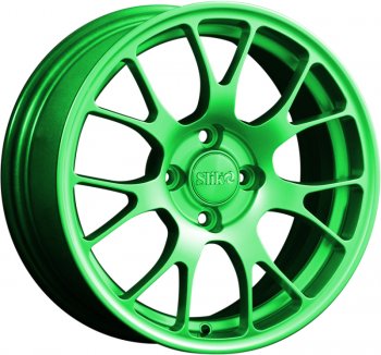 15 249 р. Кованый диск Slik Classik 6.5x15 (RAL 6038 ярко-зеленый)   (Цвет: RAL 6038 ярко-зеленый)  с доставкой в г. Кемерово. Увеличить фотографию 1