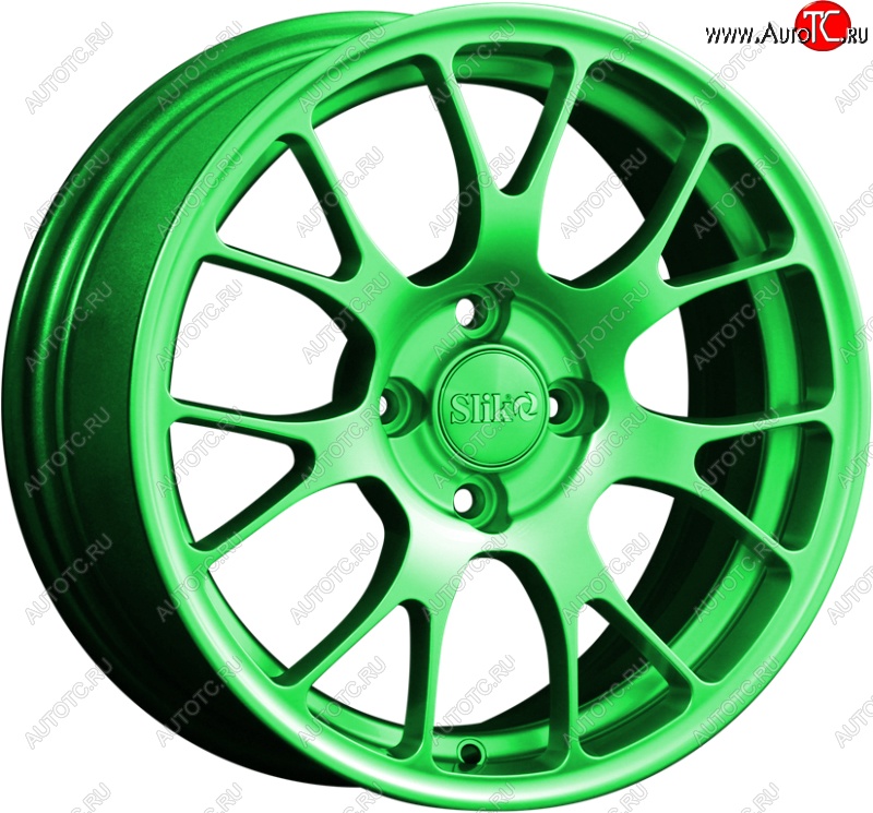 15 249 р. Кованый диск Slik Classik 6.5x15 (RAL 6038 ярко-зеленый)   (Цвет: RAL 6038 ярко-зеленый)  с доставкой в г. Кемерово