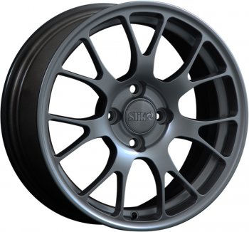 15 249 р. Кованый диск Slik Classik 6.5x15 (Металлик графит глянцевый)   (Цвет: Металлик графит глянцевый)  с доставкой в г. Кемерово. Увеличить фотографию 1