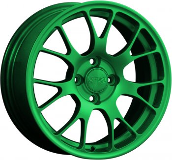 15 249 р. Кованый диск Slik Classik 6.5x15 (Зеленый)   (Цвет: Зеленый)  с доставкой в г. Кемерово. Увеличить фотографию 1