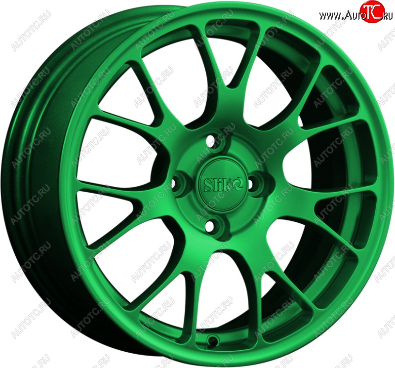 15 249 р. Кованый диск Slik Classik 6.5x15 (Зеленый)   (Цвет: Зеленый)  с доставкой в г. Кемерово