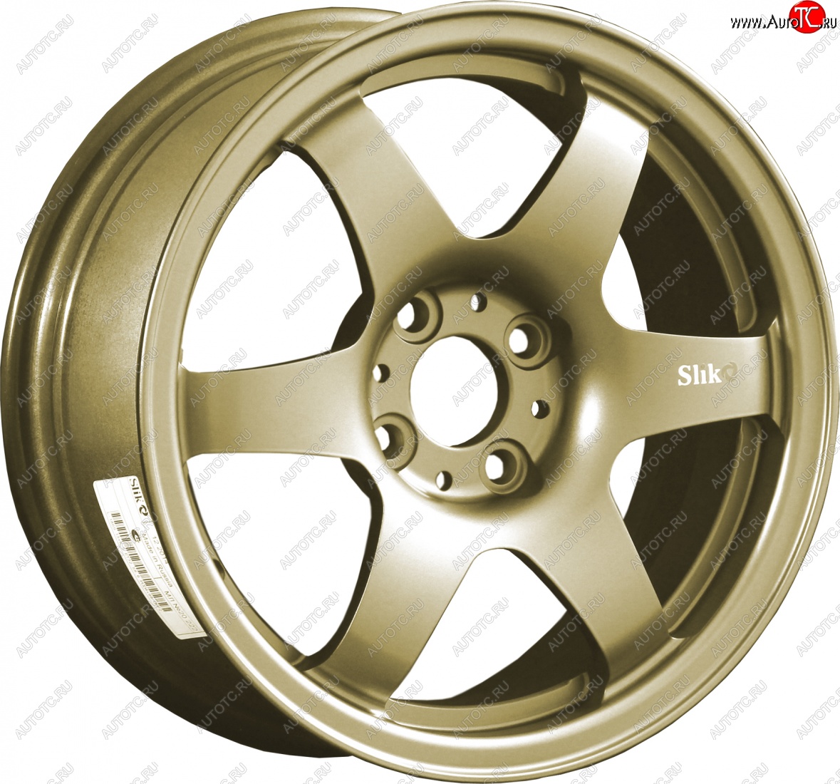 7 899 р. Кованый диск Slik Classik 6x15,5 6.5x15/4-5x98-120 D54.1-72.6   (Цвет: Металлик золотой)  с доставкой в г. Кемерово