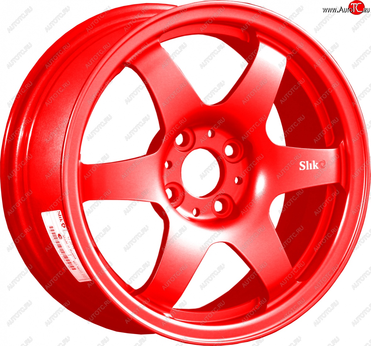 7 899 р. Кованый диск Slik Classik 6x15,5 (Candy алый) 6.5x15/4-5x98-120 D54.1-72.6   (Цвет: Candy алый)  с доставкой в г. Кемерово