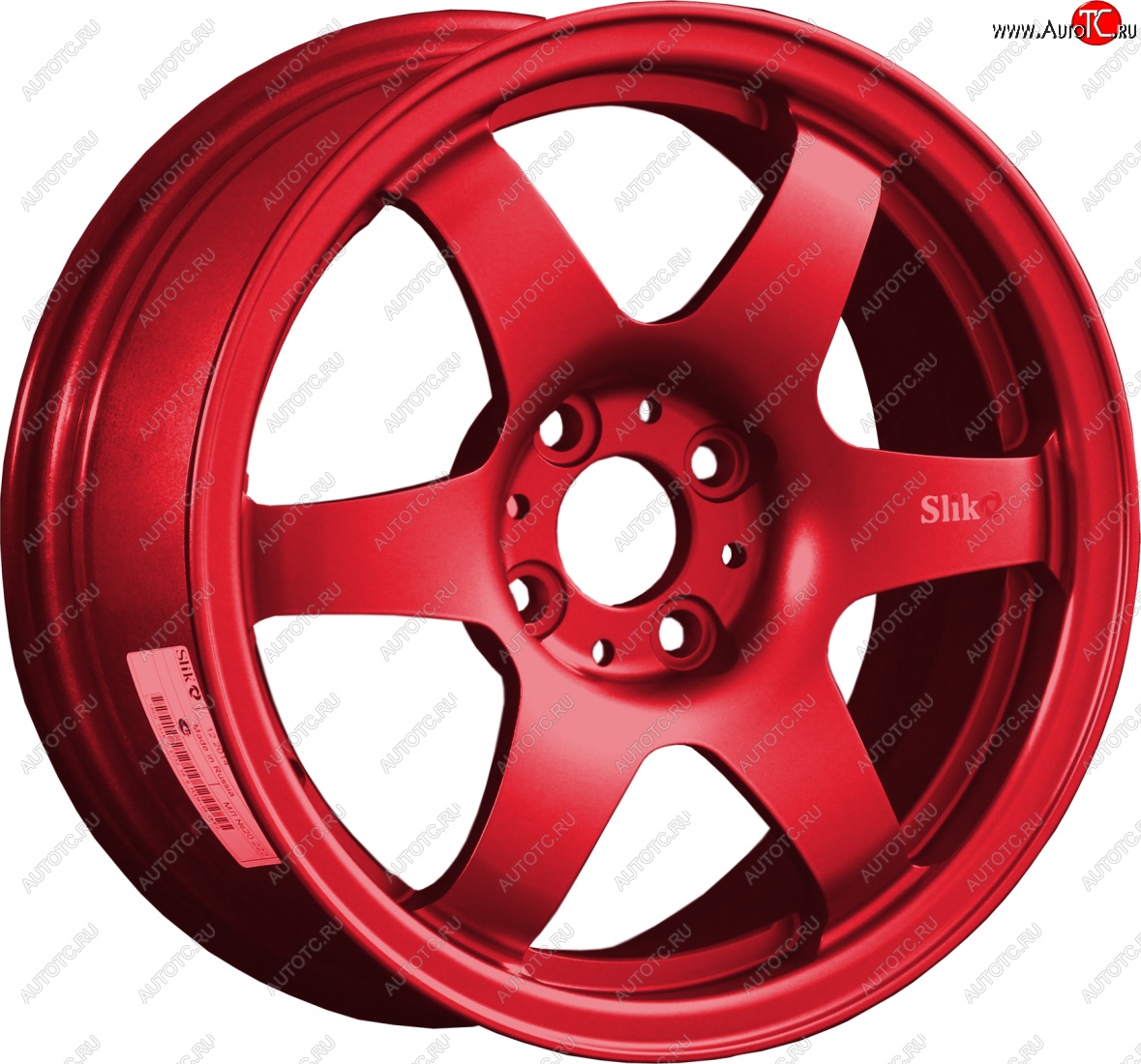 7 899 р. Кованый диск Slik Classik 6x15,5 (Candy красный) 6.5x15/4-5x98-120 D54.1-72.6 технику из списка применимости (Цвет: Candy красный)  с доставкой в г. Кемерово