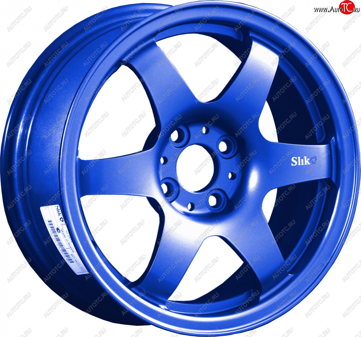 7 899 р. Кованый диск Slik Classik 6x15,5 (Синий) 6.5x15/4-5x98-120 D54.1-72.6   (Цвет: Синий)  с доставкой в г. Кемерово