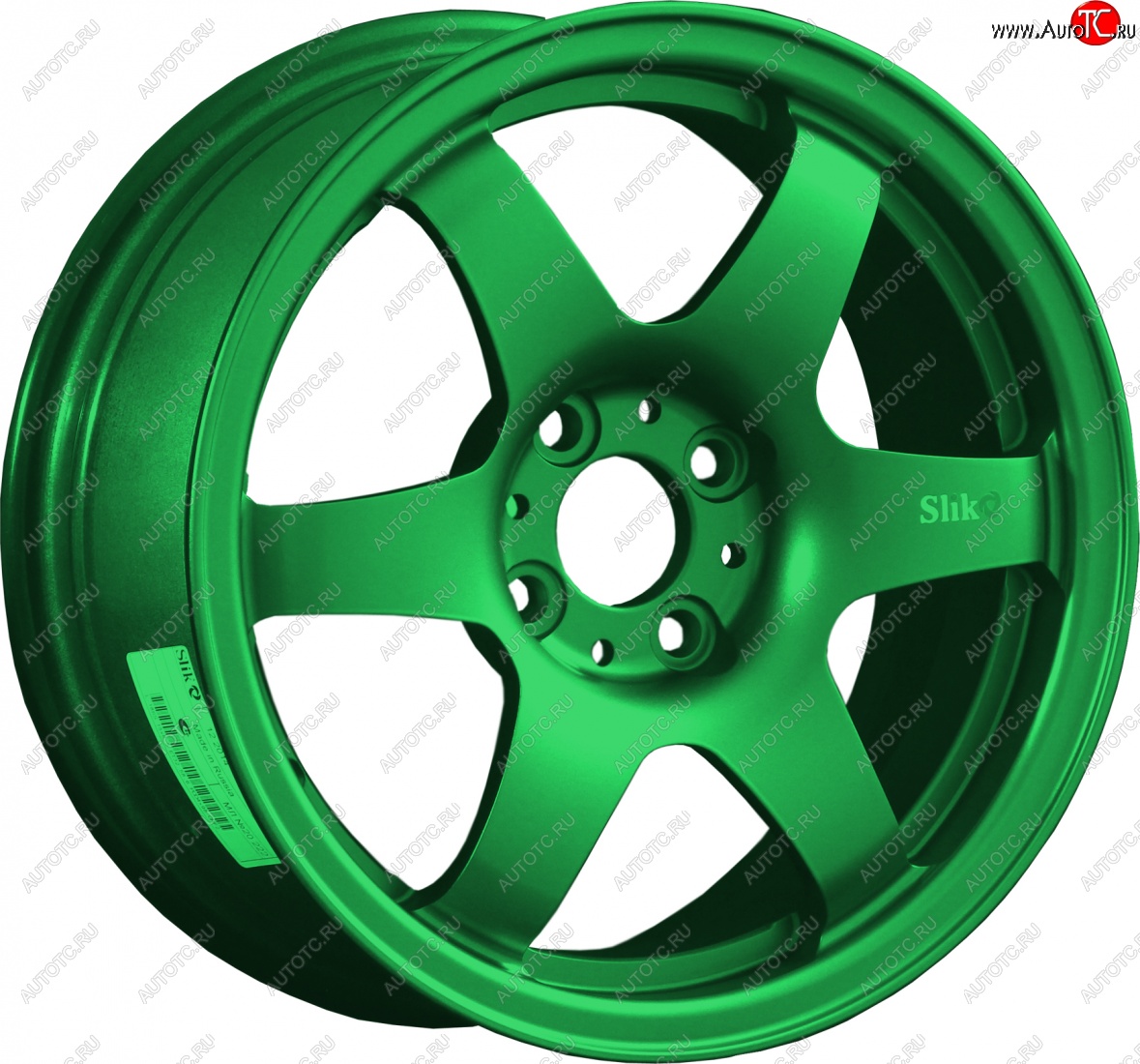 7 899 р. Кованый диск Slik Classik 6x15 (Зеленый) 6.5x15/4-5x98-120 D54.1-72.6   (Цвет: Зеленый)  с доставкой в г. Кемерово