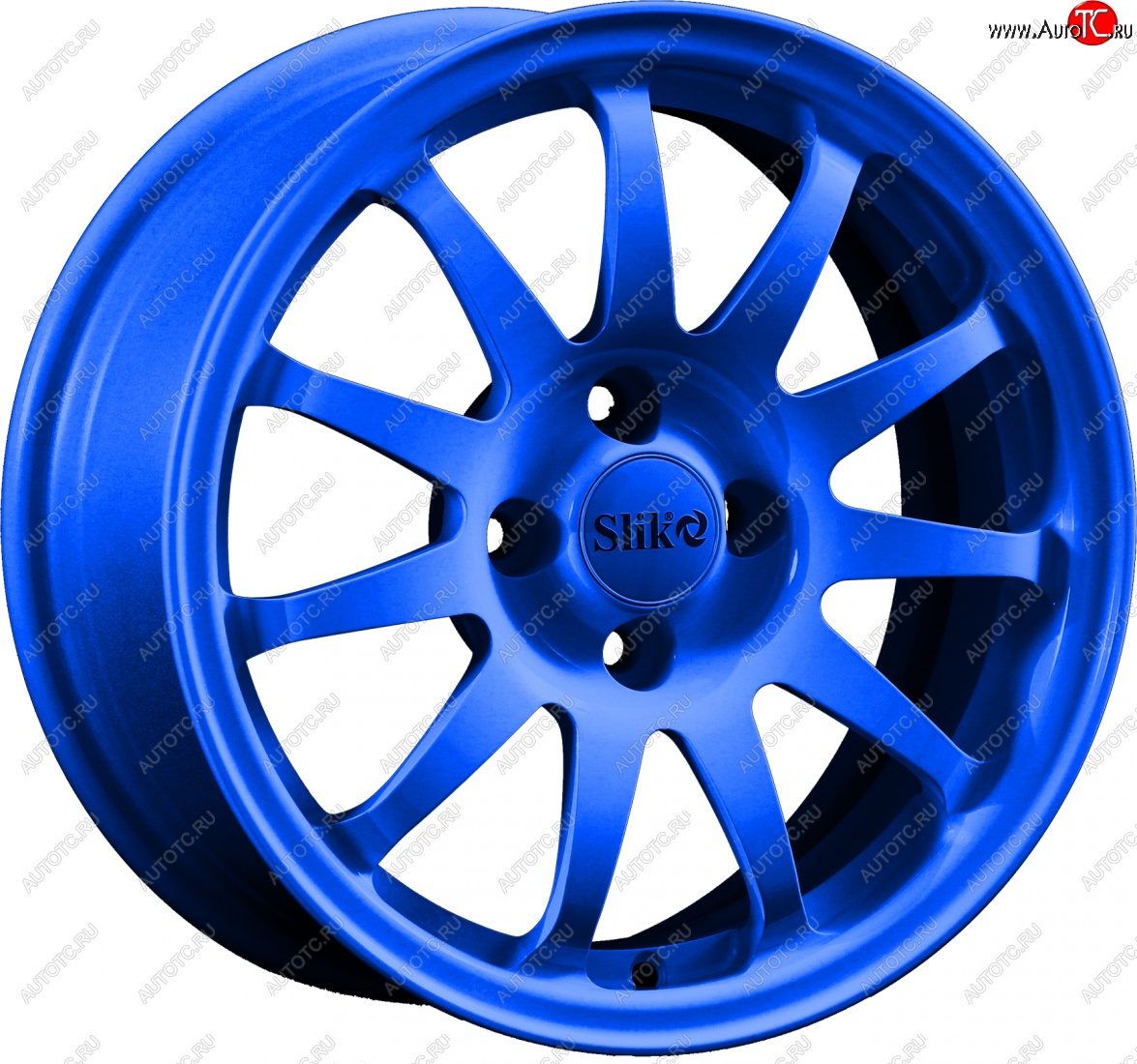 15 249 р. Кованый диск Slik Classik 6.5x15 (Candy синий)   (Цвет: Candy синий)  с доставкой в г. Кемерово