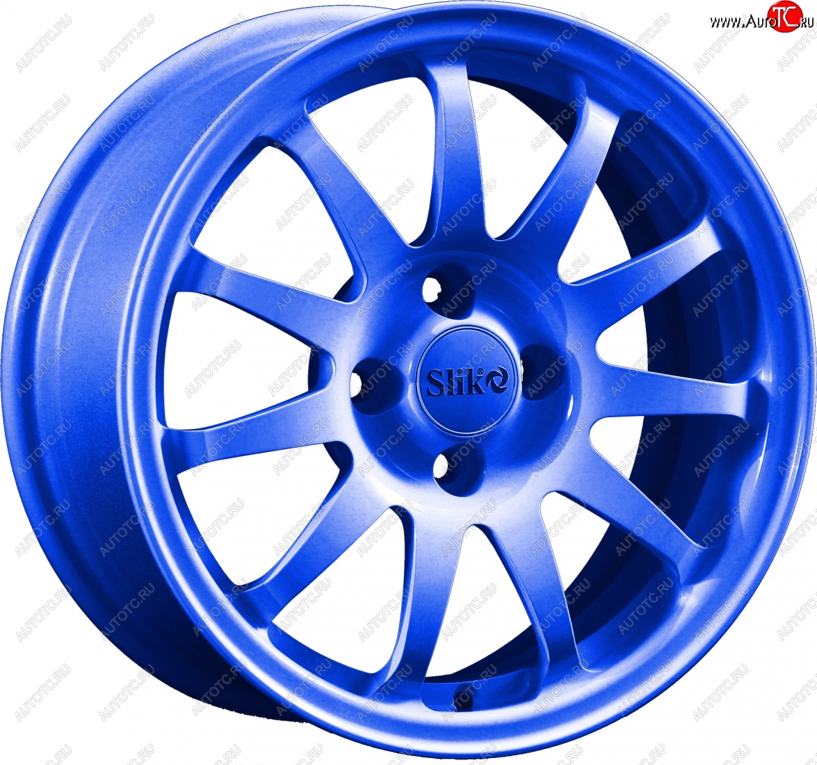 15 249 р. Кованый диск Slik Classik 6.5x15 (Синий)   (Цвет: Синий)  с доставкой в г. Кемерово