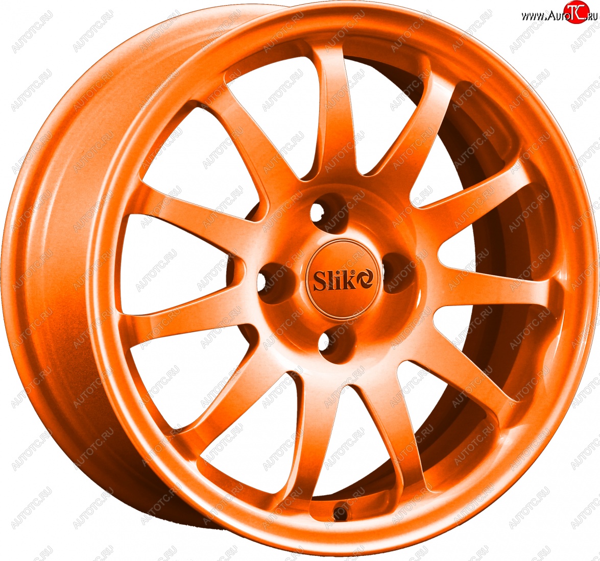 15 249 р. Кованый диск Slik Classik 6.5x15 (Ярко-оранжевый)   (Цвет: Ярко-оранжевый)  с доставкой в г. Кемерово