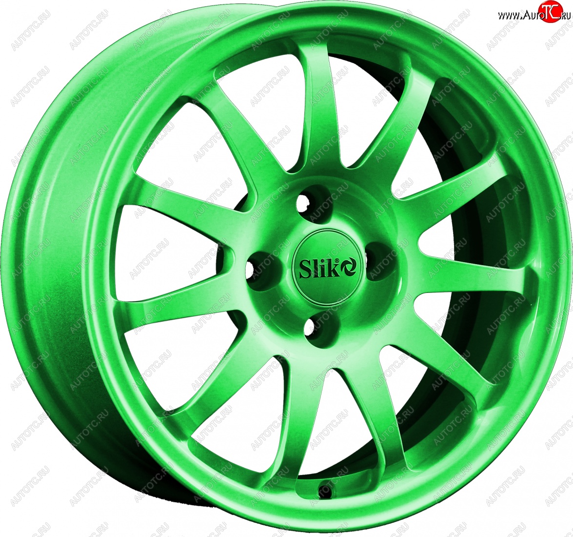 15 249 р. Кованый диск Slik Classik 6.5x15 (RAL 6038 ярко-зеленый)   (Цвет: RAL 6038 ярко-зеленый)  с доставкой в г. Кемерово