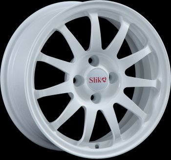 15 249 р. Кованый диск Slik Classik 6.5x15 (Белый)   (Цвет: Белый)  с доставкой в г. Кемерово. Увеличить фотографию 1