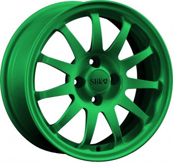 15 249 р. Кованый диск Slik Classik 6.5x15 (Зеленый)   (Цвет: Зеленый)  с доставкой в г. Кемерово. Увеличить фотографию 1