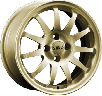 15 249 р. Кованый диск Slik Classik 6.5x15 (Металлик золотой)   (Цвет: Металлик золотой)  с доставкой в г. Кемерово. Увеличить фотографию 1
