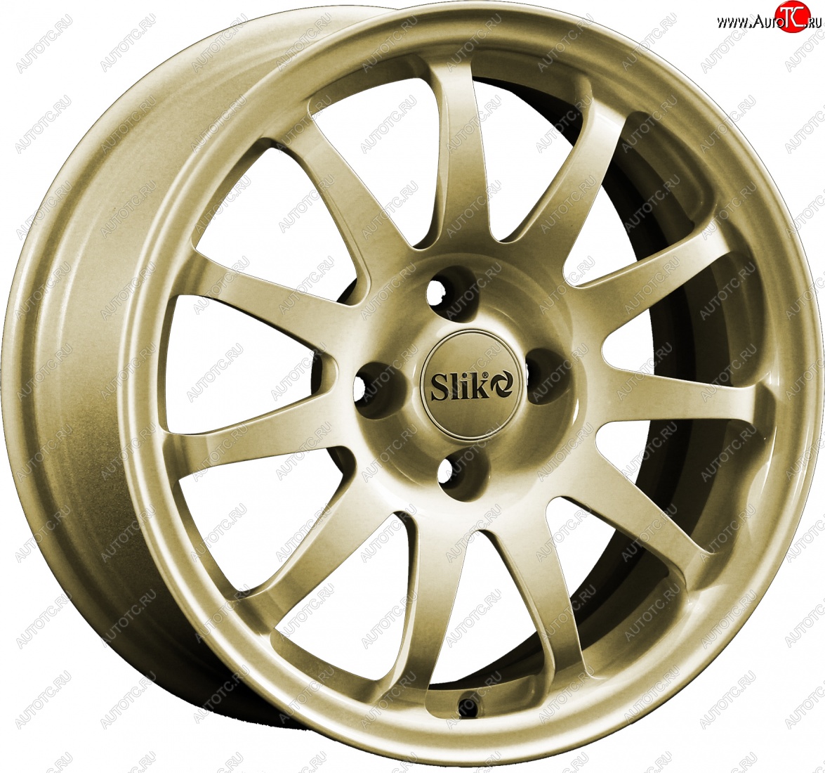 15 249 р. Кованый диск Slik Classik 6.5x15 (Металлик золотой)   (Цвет: Металлик золотой)  с доставкой в г. Кемерово