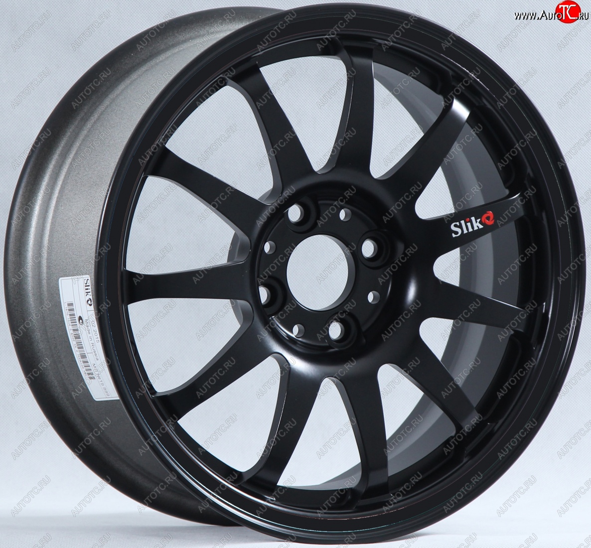 7 899 р. Кованый диск Slik Classik 6.5x15 (Черный глянцевый)   (Цвет: Черный глянцевый)  с доставкой в г. Кемерово
