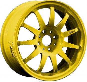 7 899 р. Кованый диск Slik Classik 6.5x15 (Ярко-желтый RAL 1021)   (Цвет: Ярко-желтый RAL 1021)  с доставкой в г. Кемерово. Увеличить фотографию 1