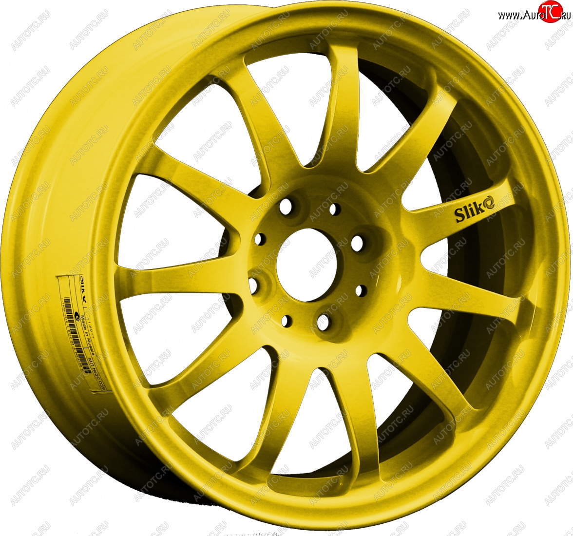 7 899 р. Кованый диск Slik Classik 6.5x15 (Ярко-желтый RAL 1021)   (Цвет: Ярко-желтый RAL 1021)  с доставкой в г. Кемерово