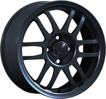 11 899 р. Кованый диск Slik Classik 6.5x15 (Черный матовый)   (Цвет: Черный матовый)  с доставкой в г. Кемерово. Увеличить фотографию 1