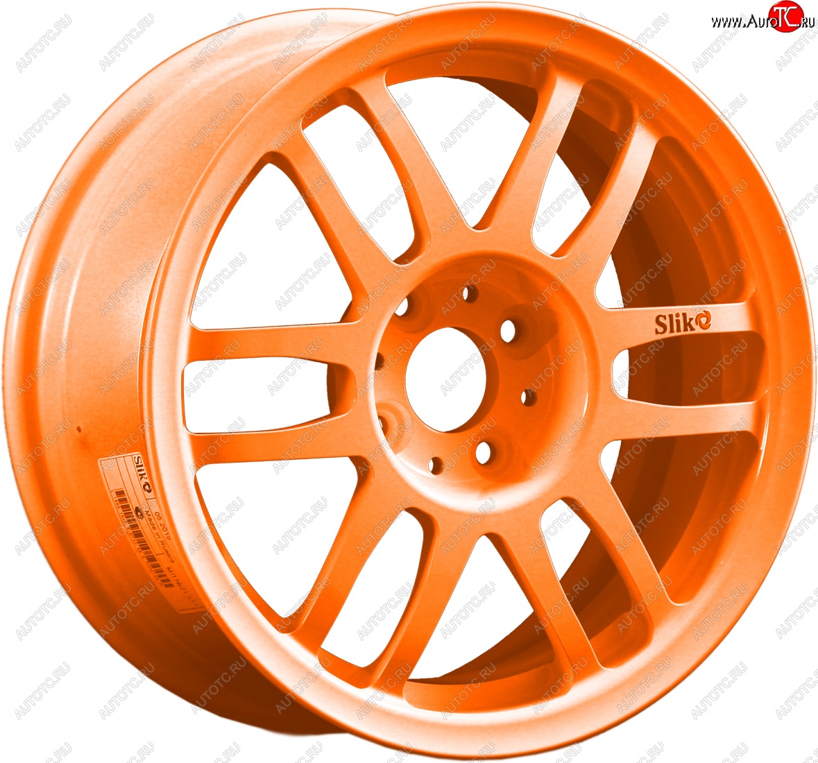7 899 р. Кованый диск Slik Classik 6.5x15 (Ярко-оранжевый)   (Цвет: Ярко-оранжевый)  с доставкой в г. Кемерово