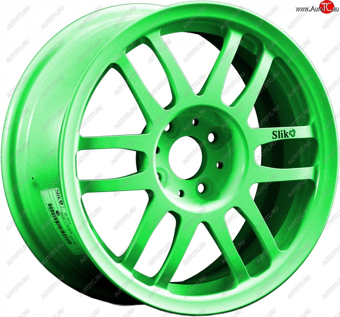 7 899 р. Кованый диск Slik Classik 6.5x15 (RAL 6038 ярко-зеленый)   (Цвет: RAL 6038 ярко-зеленый)  с доставкой в г. Кемерово