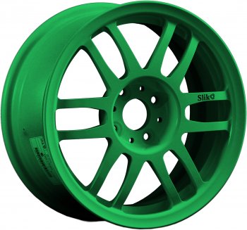 7 899 р. Кованый диск Slik Classik 6.5x15 (Зеленый)   (Цвет: Зеленый)  с доставкой в г. Кемерово. Увеличить фотографию 1