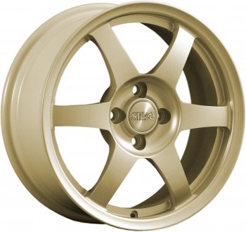 Кованый диск Slik Classik 6.5x16 (Металлик золотой) Nissan Quest 2 V41 дорестайлинг (1998-2000) 5x114.3xDIA66.1xET45.0