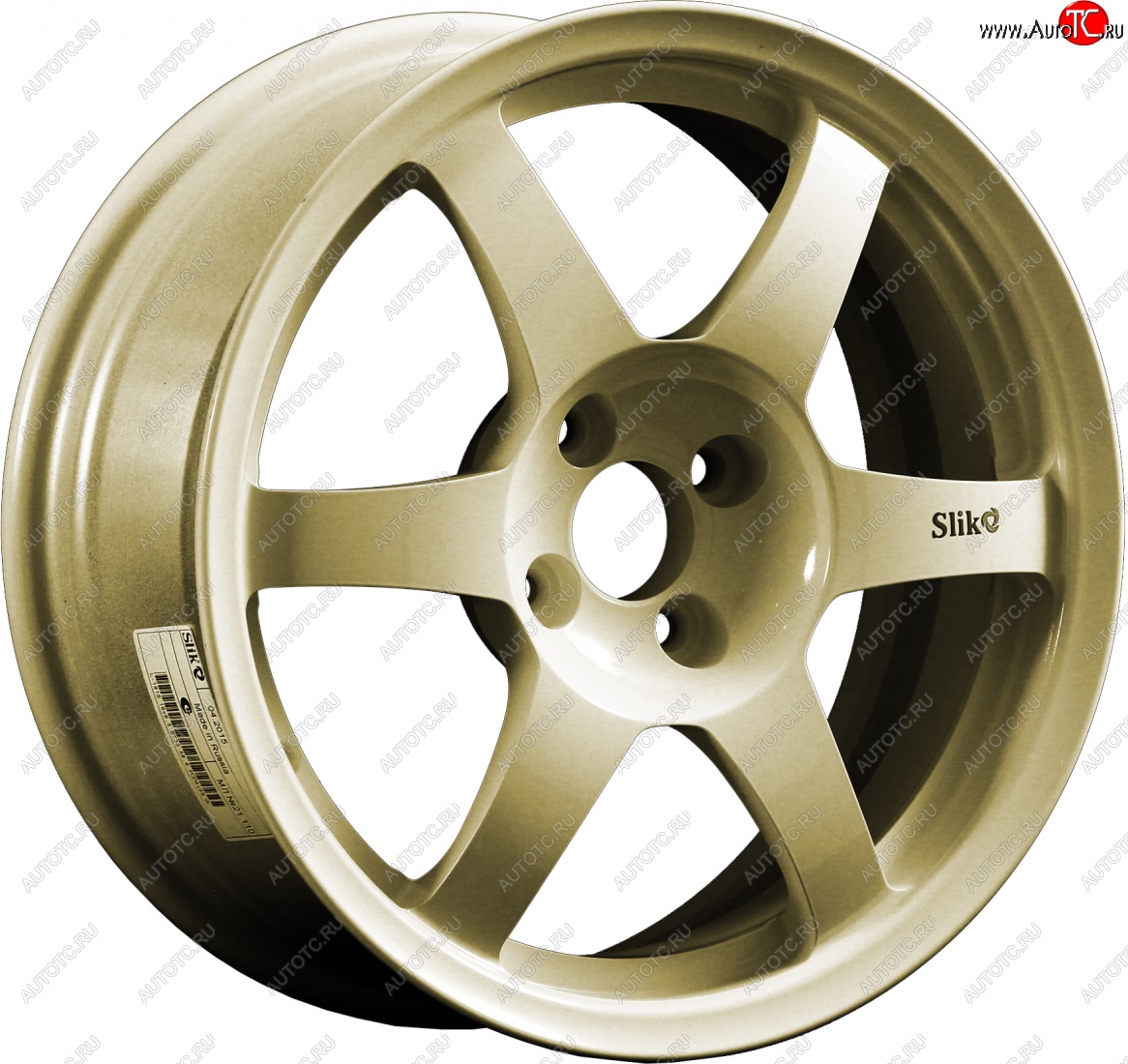 9 849 р. Кованый диск Slik Classik 6.5x16 (Металлик золотой)   (Цвет: Металлик золотой)  с доставкой в г. Кемерово