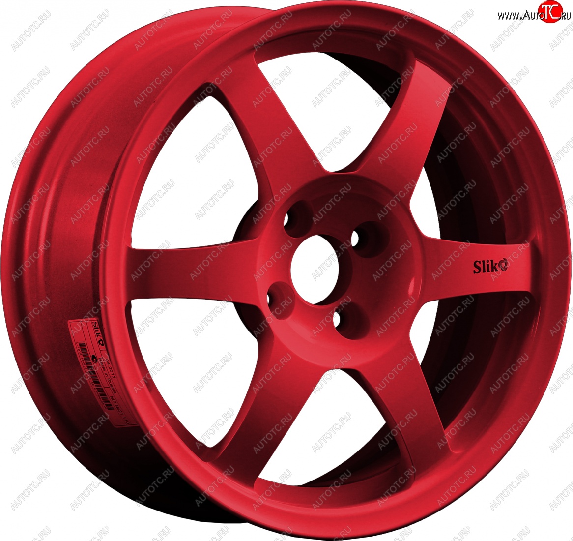 9 849 р. Кованый диск Slik Classik 6.5x16 (Красный)   (Цвет: Красный)  с доставкой в г. Кемерово